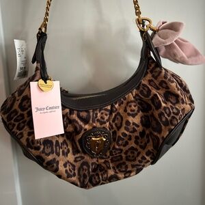 Juicy couture romance cheetah hobo bag